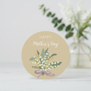 Cartes Pour Fêtes Annuelles Lily de la Vallée Bonne Fête des Mères