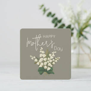 Cartes Pour Fêtes Annuelles Lily de la Vallée Bonne Fête des Mères
