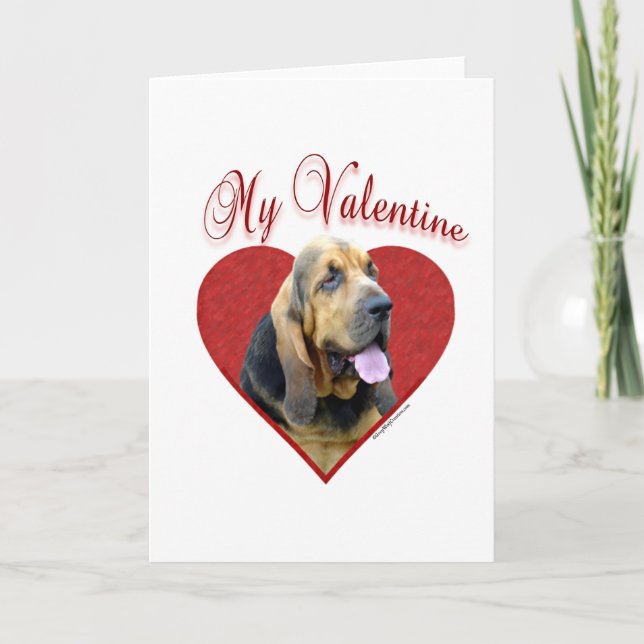 Cartes Pour Fêtes Annuelles Limier mon Valentine (Devant)