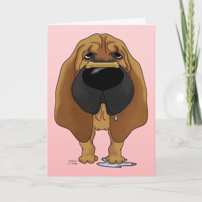 Cartes Pour Fêtes Annuelles Limier Valentine (Devant)
