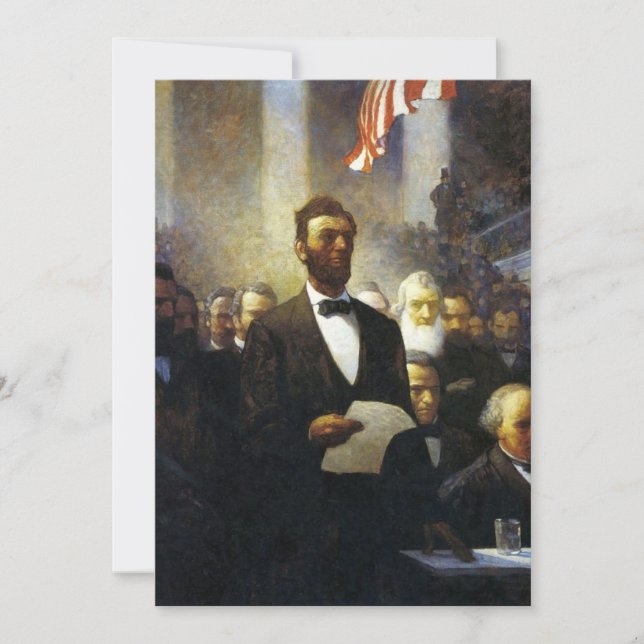 Cartes Pour Fêtes Annuelles Lincoln a sauvé l'Union (Devant)
