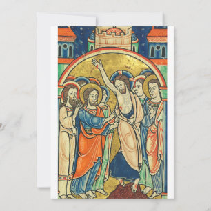 Cartes Pour Fêtes Annuelles L'incrédulité de saint Thomas du Psautier 