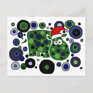 Cartes Pour Fêtes Annuelles L'incroyable Hippo Art de Noël Abstrait