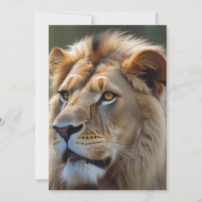 Cartes Pour Fêtes Annuelles Lion (Devant)