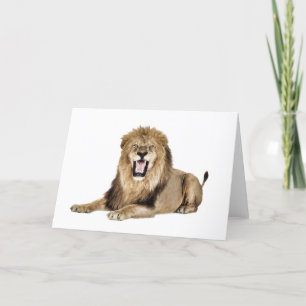 CARTES POUR FÊTES ANNUELLES LION HISTOIRE
