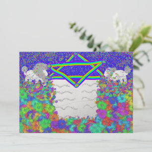 Cartes Pour Fêtes Annuelles Lion Passover Rainbow Pesach Seder
