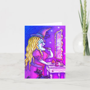CARTES POUR FÊTES ANNUELLES LIPSTICCH DE TÉMOIN, PARFUME & NAIL POLISH, FUNNY 
