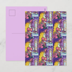CARTES POUR FÊTES ANNUELLES LIPSTICK DE TÉMOIN, PARFUME & NAIL POLISH, FUNNY C