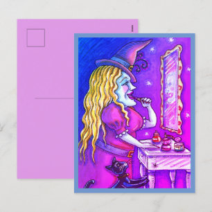 CARTES POUR FÊTES ANNUELLES LIPSTICK DE TÉMOIN, PARFUME & NAIL POLISH, FUNNY C