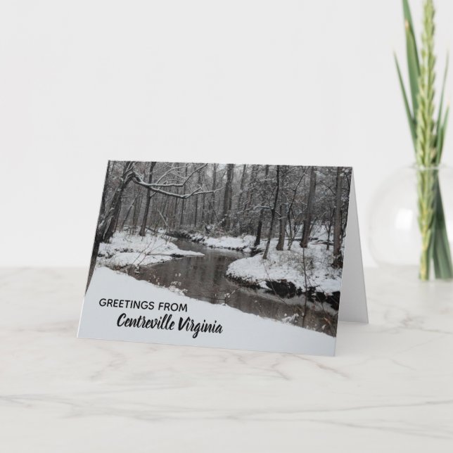 Cartes Pour Fêtes Annuelles Little Rocky Run Centreville Clifton Virginie (Devant)