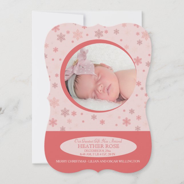 Cartes Pour Fêtes Annuelles Little Snowflake Holiday (Devant)