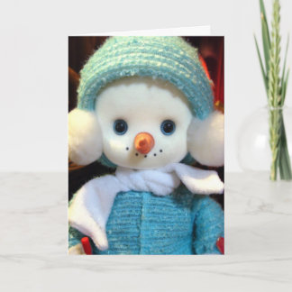 Cartes Pour Fêtes Annuelles Little Snowman