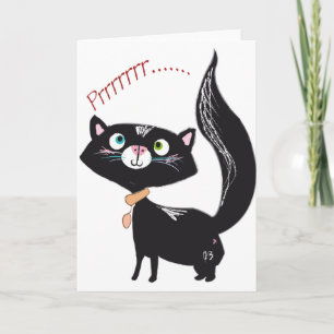 Cartes Pour Fêtes Annuelles LittlePixyBoots - *Blacky* Kitty Cat