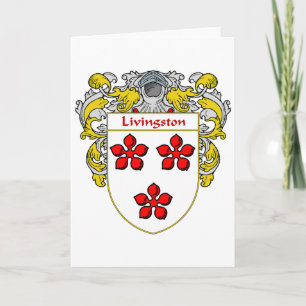 Cartes Pour Fêtes Annuelles Livingston Coat of Arms