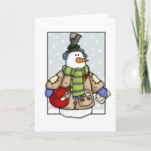 Cartes Pour Fêtes Annuelles livraison de courrier snowman