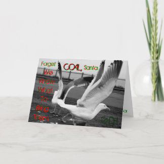 Cartes Pour Fêtes Annuelles Livraison de Noël - Style Seagull
