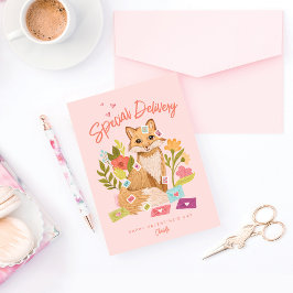 Cartes Pour Fêtes Annuelles Livraison spéciale de belles valentines Jour Fox &
