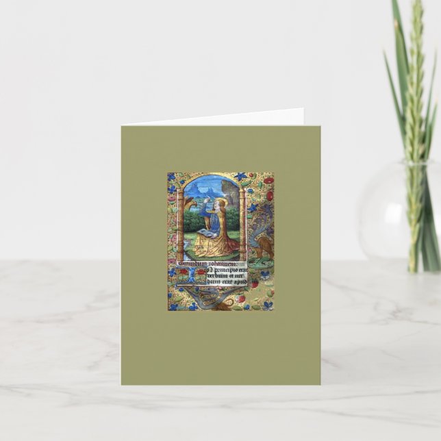 Cartes Pour Fêtes Annuelles Livre des heures (Devant)