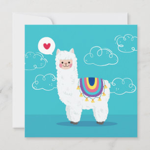 Cartes Pour Fêtes Annuelles Llama