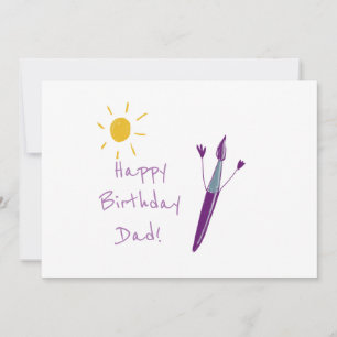 Cartes Pour Fêtes Annuelles L'oeuvre de ton enfant pour papa