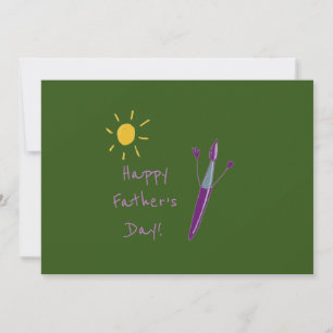 Cartes Pour Fêtes Annuelles L'oeuvre de votre enfant Fête du Père