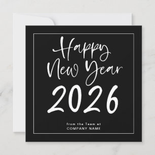 Cartes Pour Fêtes Annuelles Logo 2026 Calendrier QR Code Société Nouvel An Noi
