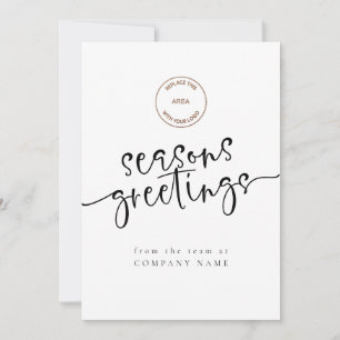 Cartes Pour Fêtes Annuelles Logo de l'entreprise Code QR N'importe quel Joyeus