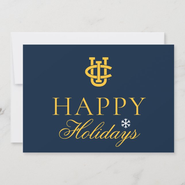 Cartes Pour Fêtes Annuelles Logo de l'Université de Californie à Irvine (Devant)