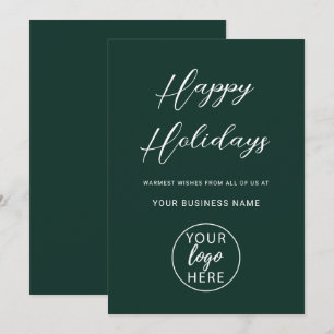 Cartes Pour Fêtes Annuelles Logo de Noël professionnel personnalisé pour entre