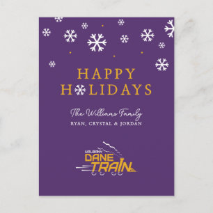 Cartes Pour Fêtes Annuelles Logo du UAlbany Dane Train