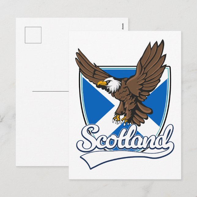Cartes Pour Fêtes Annuelles Logo écossais de voyage (Devant / Derrière)