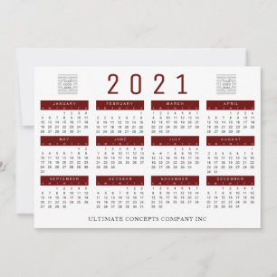 Cartes Pour Fêtes Annuelles Logo et nom de la société civile 2021