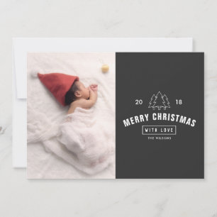Cartes Pour Fêtes Annuelles Logo moderne Nouveau-né Baby Christmas Holiday Car