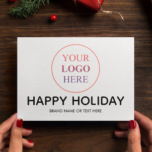 Cartes Pour Fêtes Annuelles Logo Professionnel Personnalisé - Pas De Commande