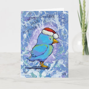 Cartes Pour Fêtes Annuelles L'oiseau fâché de Père Noël émigrent 4 l'art
