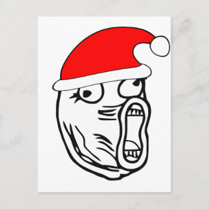 Cartes Pour Fêtes Annuelles LOL Père Noël - mème internet de Noël