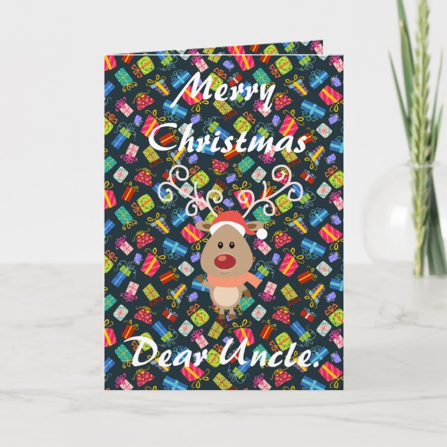 Cartes Pour Fêtes Annuelles L'Oncle Dear. (Devant)