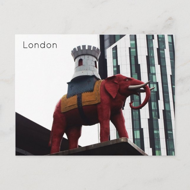 Cartes Pour Fêtes Annuelles Londres - Elephant & Castle (Devant)
