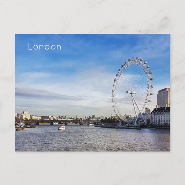 Cartes Pour Fêtes Annuelles Londres - Tamise (Devant)