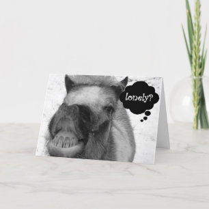 CARTES POUR FÊTES ANNUELLES "LONELY HOG" FAIT DE LA BLAGUE DE NOËL SANS "VOUS"
