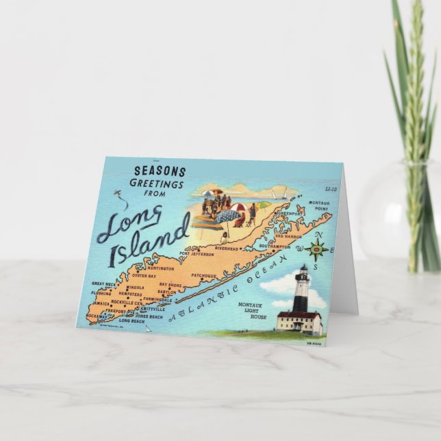 Cartes Pour Fêtes Annuelles Long Island NY   (Devant)