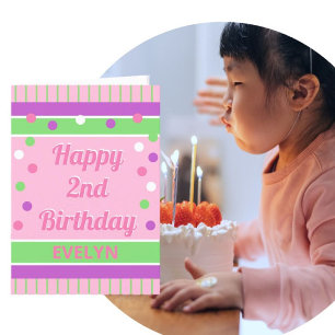 Cartes Pour Fêtes Annuelles Look! Happy 2nd birthday customized card