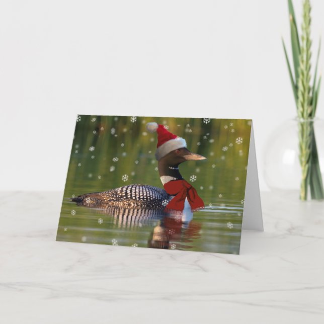 Cartes Pour Fêtes Annuelles Loonie Noël (Devant)