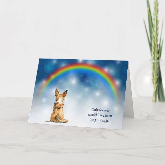 Cartes Pour Fêtes Annuelles Loss of Chihuahua Dog Night Lights Sympathy (Devant)