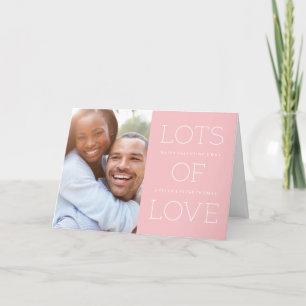 Cartes Pour Fêtes Annuelles Lots of Love Valentine's Day Card - Bubblegum