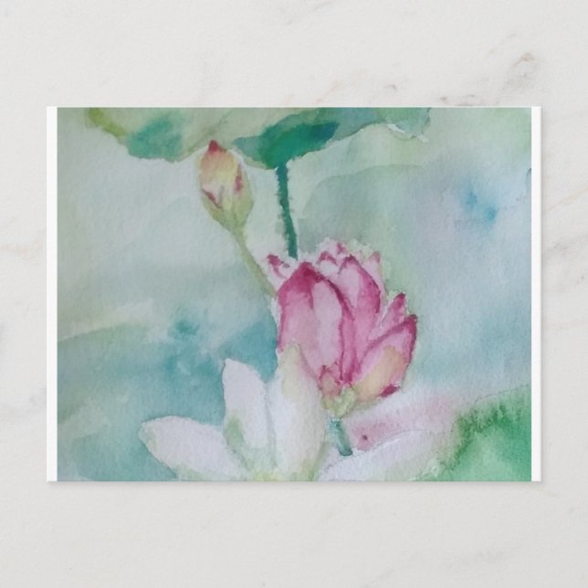 Cartes Pour Fêtes Annuelles lotus (Devant)