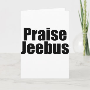 Cartes Pour Fêtes Annuelles Louange Jeebus
