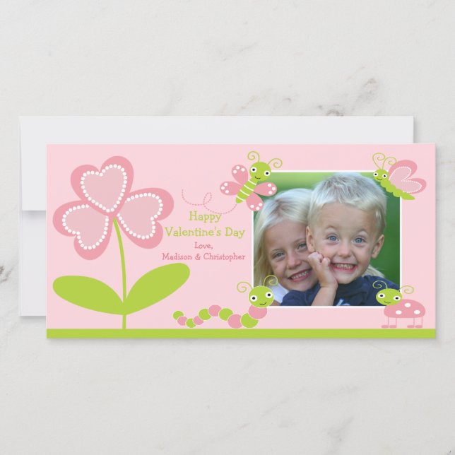 Cartes Pour Fêtes Annuelles Love Bugs Valentine's Day (Devant)
