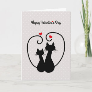 Cartes Pour Fêtes Annuelles Love Cats, Heureuse Sainte-Valentin