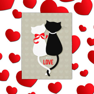 Cartes Pour Fêtes Annuelles Love Cats Valentine